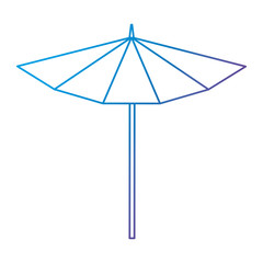 umbrella beach isolated icon vector illustration design