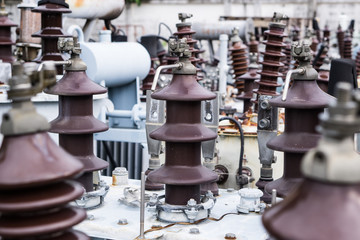 High voltage transformer they are put in place.