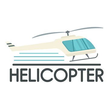 Helicopter icon. Flat illustration of helicopter vector icon for web design