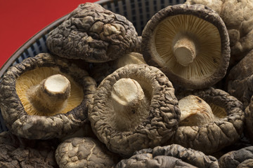 Dried shiitake mushrooms