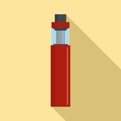 Vape pen icon. Flat illustration of vape pen vector icon for web design