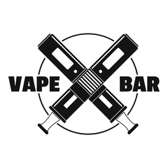 Modern vape bar logo. Simple illustration of modern vape bar vector logo for web design isolated on white background