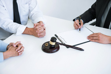 Agreement prepared by lawyer signing decree of divorce (dissolution or cancellation) of marriage,...