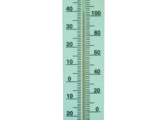 Thermometer with an air temperature of 40 degrees, isolated on a white background.