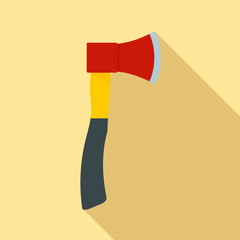 Farm axe icon. Flat illustration of farm axe vector icon for web design