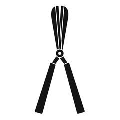 Scissors plant cut icon. Simple illustration of scissors plant cut vector icon for web design isolated on white background