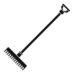 Rake icon. Simple illustration of rake vector icon for web design isolated on white background