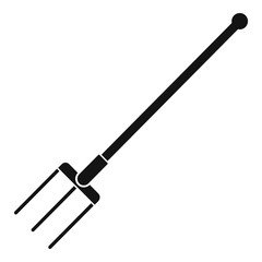 Farm fork icon. Simple illustration of farm fork vector icon for web design isolated on white background