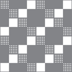 Seamless geometric pattern. Abstract background with geometric shapes. Pattern for fabric, gift wrapping, paper design, wallpaper, textile, tile, carpet. Vector illustration with squares.