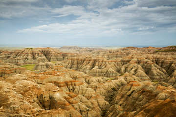 View from Badlands National Park in South Dakota