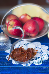 Apple pastille and autumn fruits, delicious home dessert