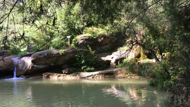 Small waterfalls of Campdevanol in Girona, Spain.