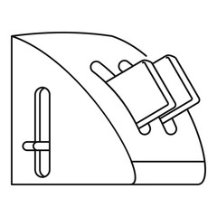 Modern toaster icon. Outline modern toaster vector icon for web design isolated on white background