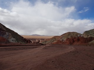 San Pedro Atacama Desert is a plateau in South America, covering a 1,000-kilometre (600 mi) strip of land on the Pacific coast, west of the Andes mountains. Chile.