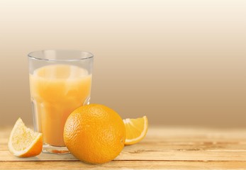 Orange juice and slices of orange © BillionPhotos.com