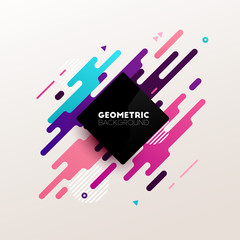 Abstract geometric background. Vector illustration. 