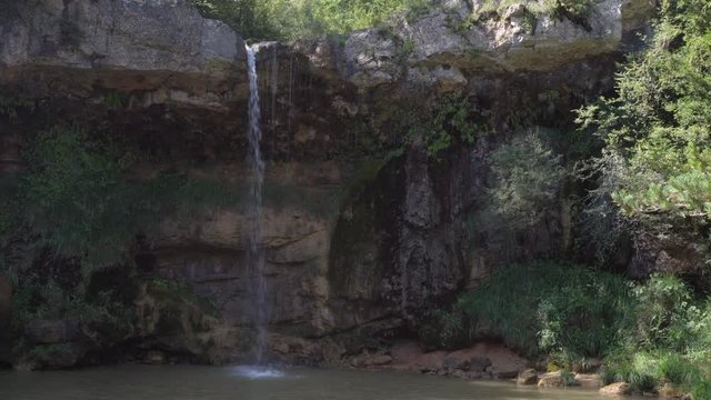 Small waterfalls of Campdevanol in Girona, Spain.