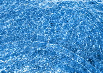 Photo of a macro of blue sea waves