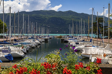 The Grand Port in the town of Aix les Bains - France
