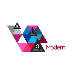 Triangle shape design abstract business logo icon design. Company logotype branding emblem idea