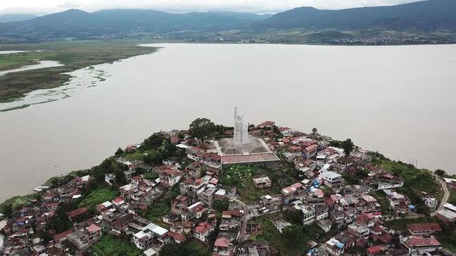Panoramic Shot of Janitzio in Michoacan Mexico