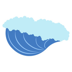 Isolated ocean wave icon