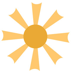 Isolated sun icon