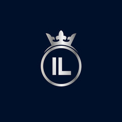 Initial Letter IL Logo Template Design