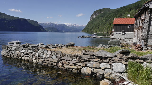 Hopland Kai, alte Panoramastra&szlig;e zwischen Nordfjordeid und Stryn
