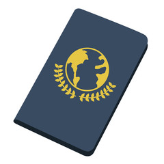 Isolated passport icon