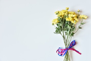 yellow chrysanthemums