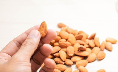 delicious almond on hand