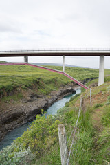 Fototapeta premium Fluss-Landschaft im Nord-Osten Islands