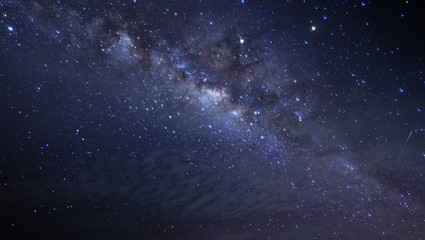 Fototapeta premium Milky Way Galaxy with stars and space dusts. soft focus and noise due to long expose and high iso.