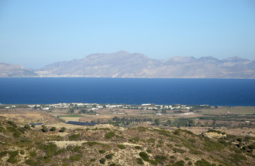 Fototapeta na wymiar Blick von Kos nach Kalymnos