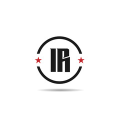 Initial Letter IR Logo Template Design