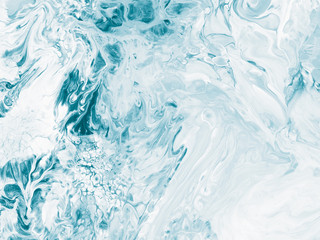Obraz na płótnie Canvas Blue abstract creative hand painted background