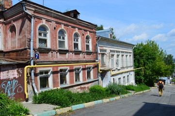 Russia, Nizhny Novgorod, street, stone houses