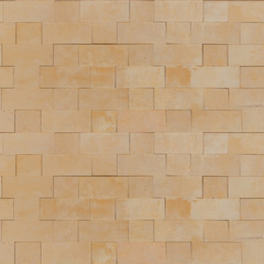 Obraz premium Seamless Smooth Yellow Stone Blocks Wall Texture.
