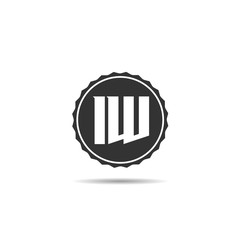 Initial Letter IW Logo Template Design