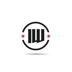 Initial Letter IW Logo Template Design