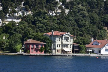 Naklejka premium Waterfront houses of Bosphorus