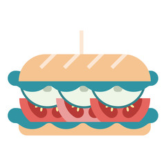 Sandwich vector illustration