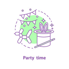Party time concept icon