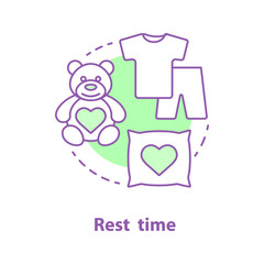 Bedtime concept icon