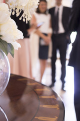 Wedding flowers in marriage hotel