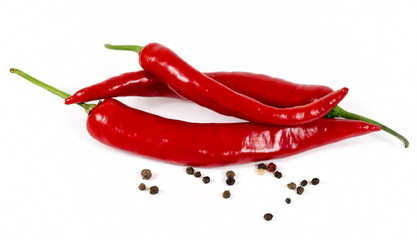 Chili pepper on a white background