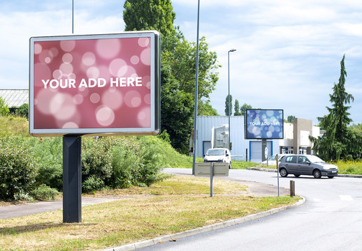 Roadside Billboard Mockup