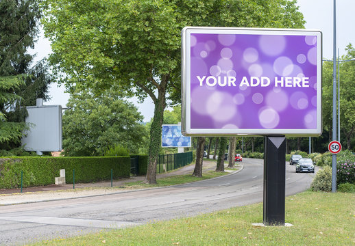 Roadside Billboard Mockup