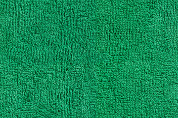 Seamless green towel texture, isolated on white background